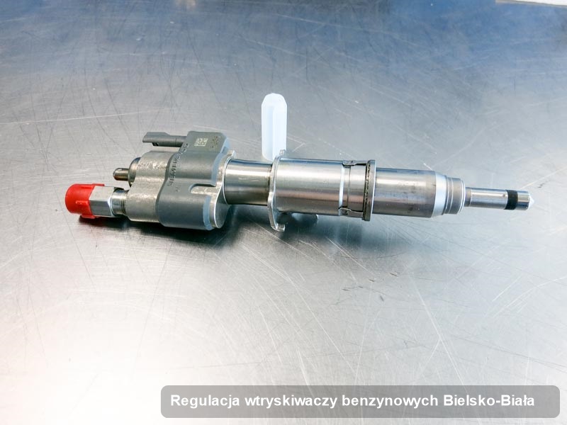 Wtrysk zdiagnozowany na specjalnej aparaturze pomiarowej po zrealizowaniu zlecenia regulacja wtryskiwaczy benzynowych w jednej z pracowni w Bielsku-Białej